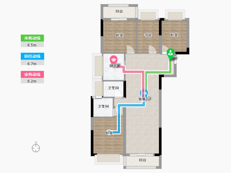 湖北省-武汉市-阳逻金茂悦-98.15-户型库-动静线