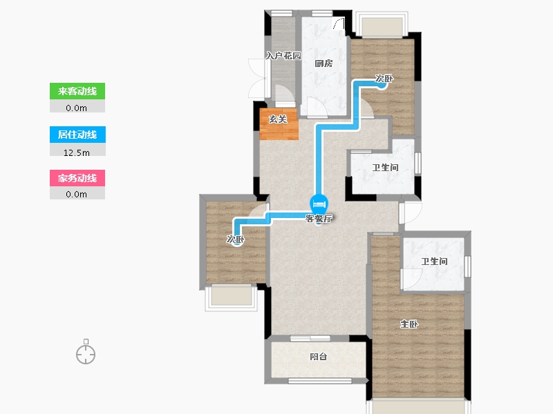 湖南省-常德市-汉寿恒大御府-98.32-户型库-动静线