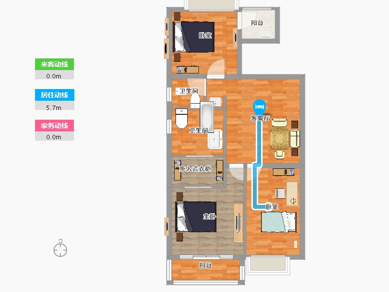 广东省-清远市-保利麓湖-83.99-户型库-动静线