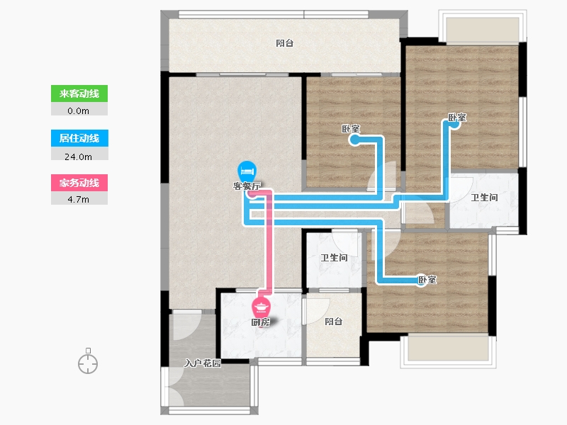 湖南省-怀化市-麻阳民投·长寿小镇-98.33-户型库-动静线