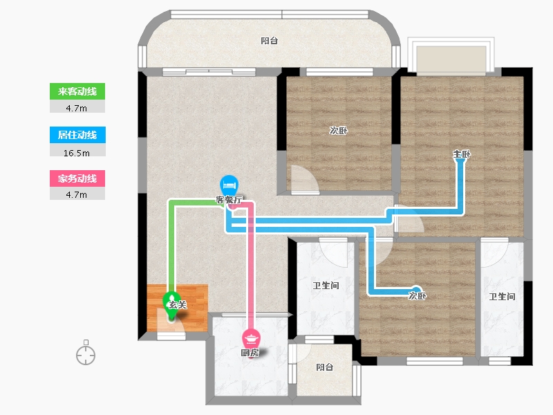 广东省-清远市-江湾明珠-91.15-户型库-动静线