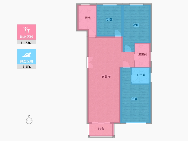 河北省-承德市-磁源城-91.00-户型库-动静分区