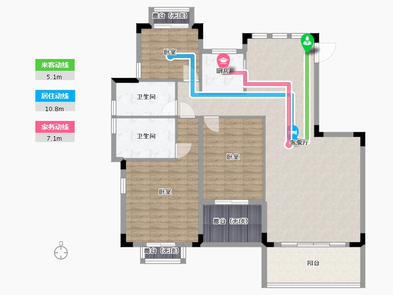 湖南省-长沙市-电建地产星湖湾-123.83-户型库-动静线