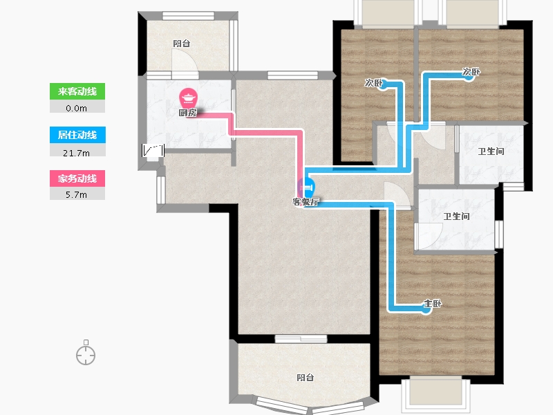 湖南省-常德市-汉寿恒大御府-85.33-户型库-动静线