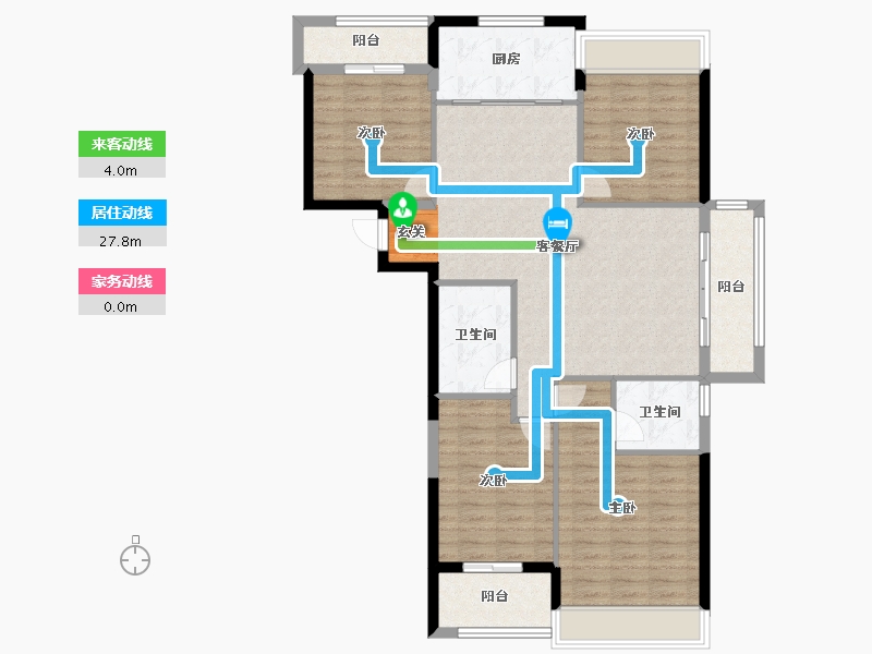 福建省-福州市-名城紫金轩-110.01-户型库-动静线