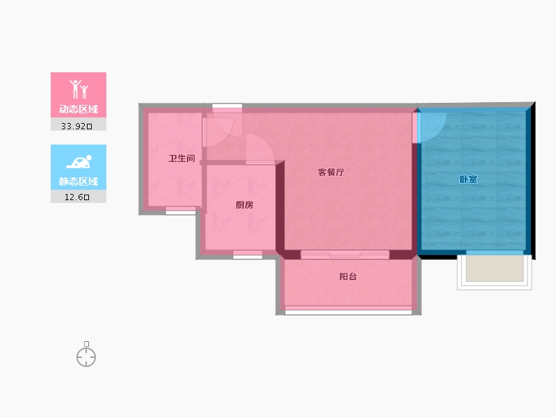 湖南省-郴州市-国明玺悦府-41.00-户型库-动静分区