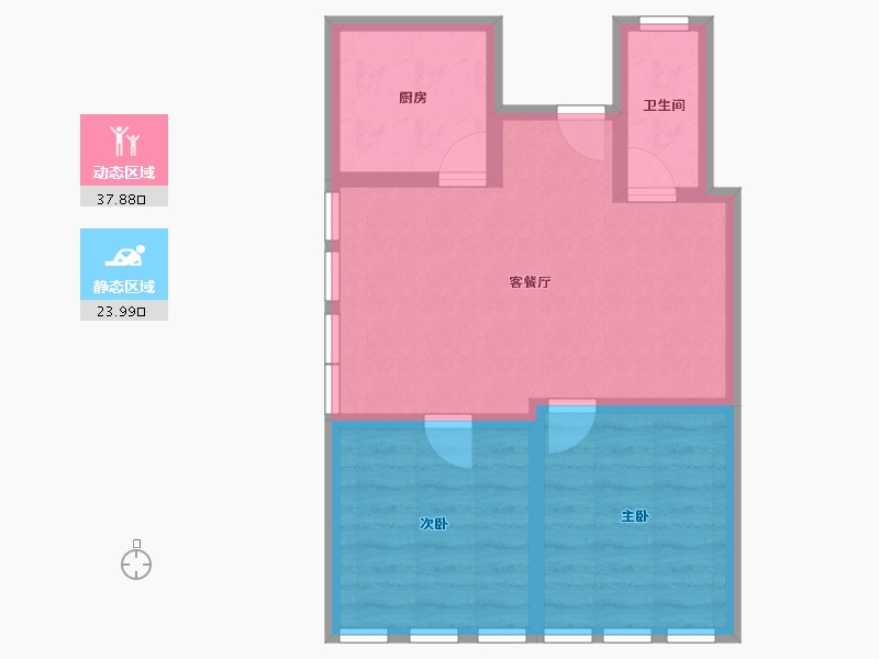 广东省-深圳市-中电迪富大厦-54.74-户型库-动静分区