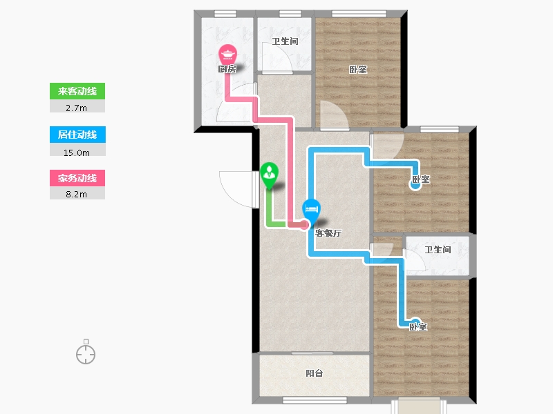 山东省-泰安市-福井福地-98.04-户型库-动静线