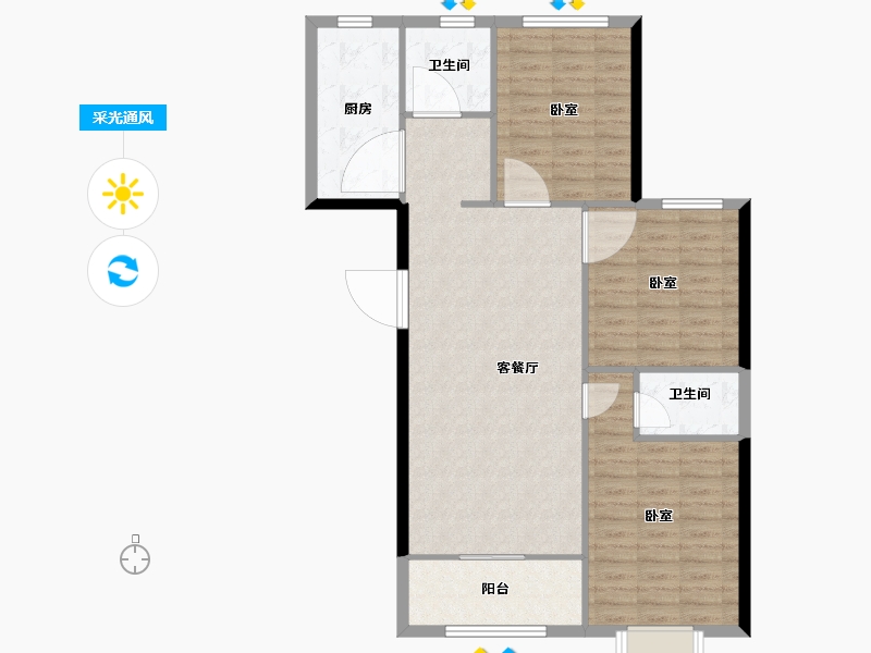 山东省-泰安市-福井福地-98.04-户型库-采光通风