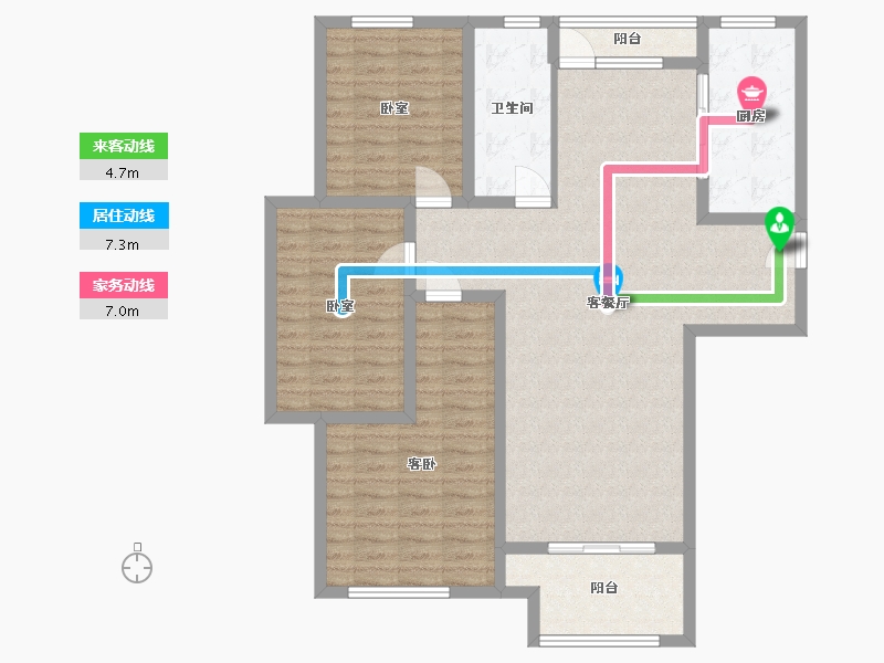 山东省-淄博市-创业齐韵韶苑-112.17-户型库-动静线