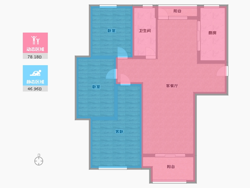 山东省-淄博市-创业齐韵韶苑-112.17-户型库-动静分区