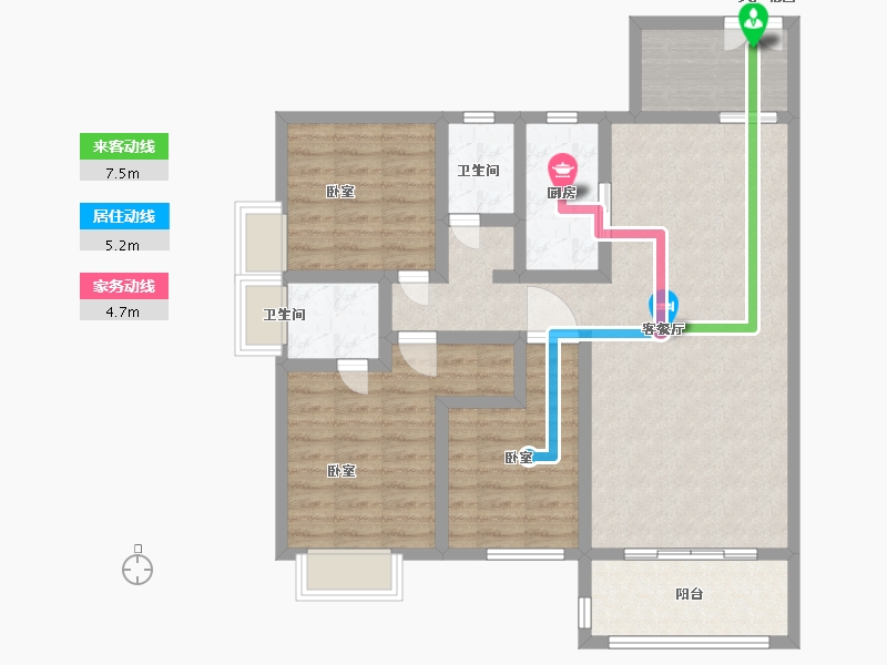 湖南省-郴州市-立昇·领域-94.00-户型库-动静线