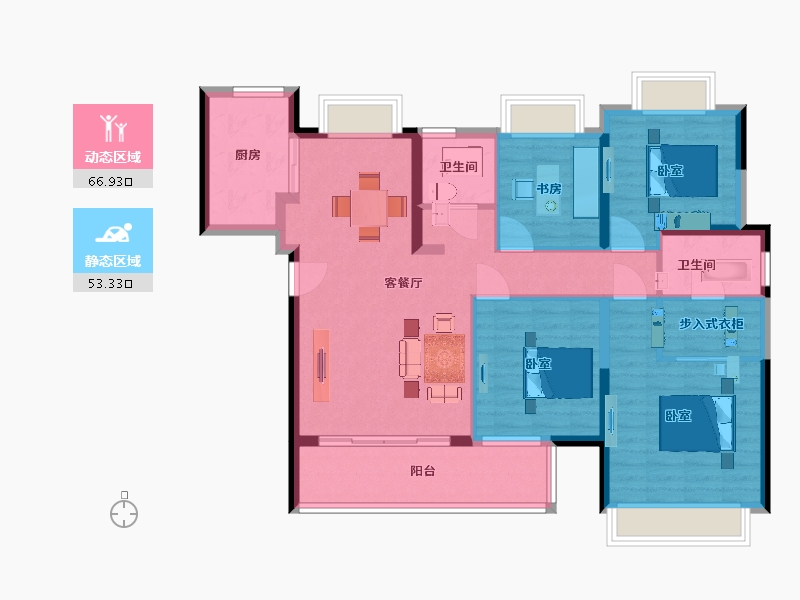 福建省-福州市-东方学仕府-108.00-户型库-动静分区