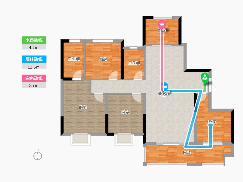 河南省-开封市-通许建业壹号城邦-114.99-户型库-动静线