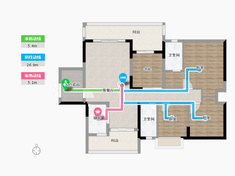 广东省-广州市-科城山庄·峻森园-116.00-户型库-动静线