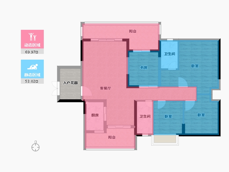 广东省-广州市-科城山庄·峻森园-116.00-户型库-动静分区