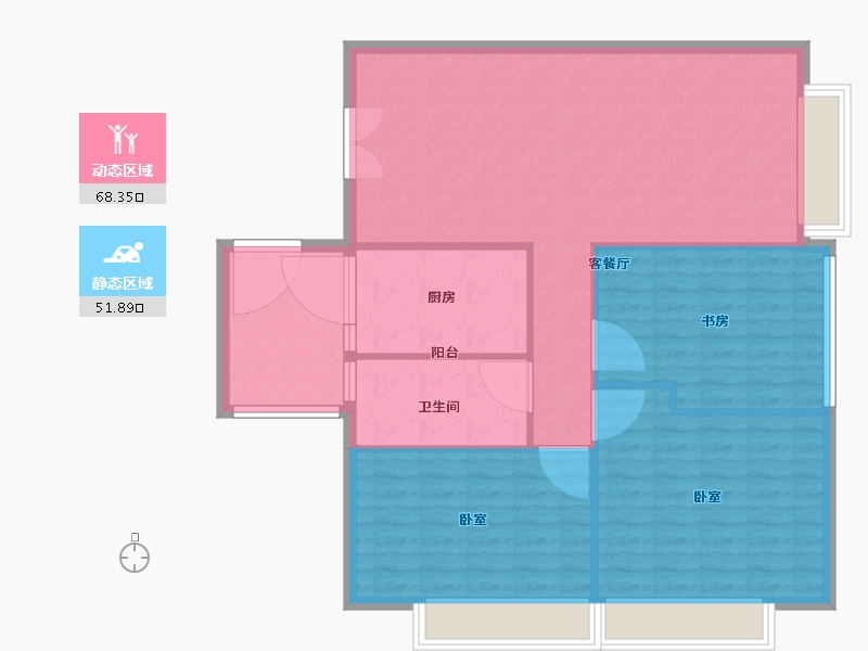 广东省-广州市-盈港国际-111.40-户型库-动静分区