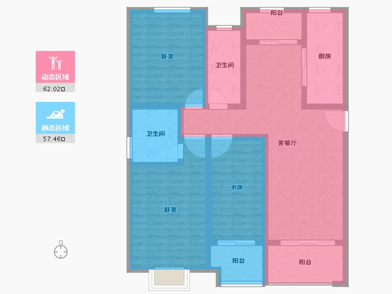 河南省-开封市-锦官城-106.22-户型库-动静分区