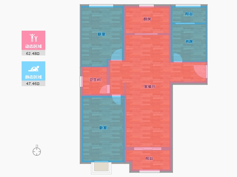 河南省-开封市-锦官城-99.49-户型库-动静分区