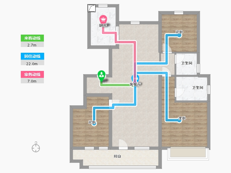 山东省-潍坊市-中梁龙玺台-96.00-户型库-动静线