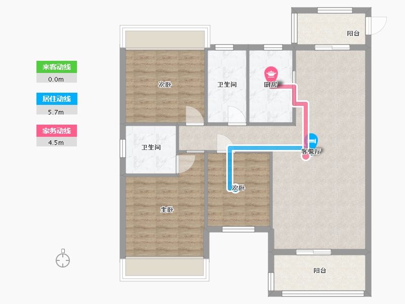 湖南省-常德市-江南学府-94.80-户型库-动静线