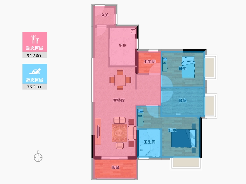 广东省-清远市-富力清远中以科技小镇-80.18-户型库-动静分区