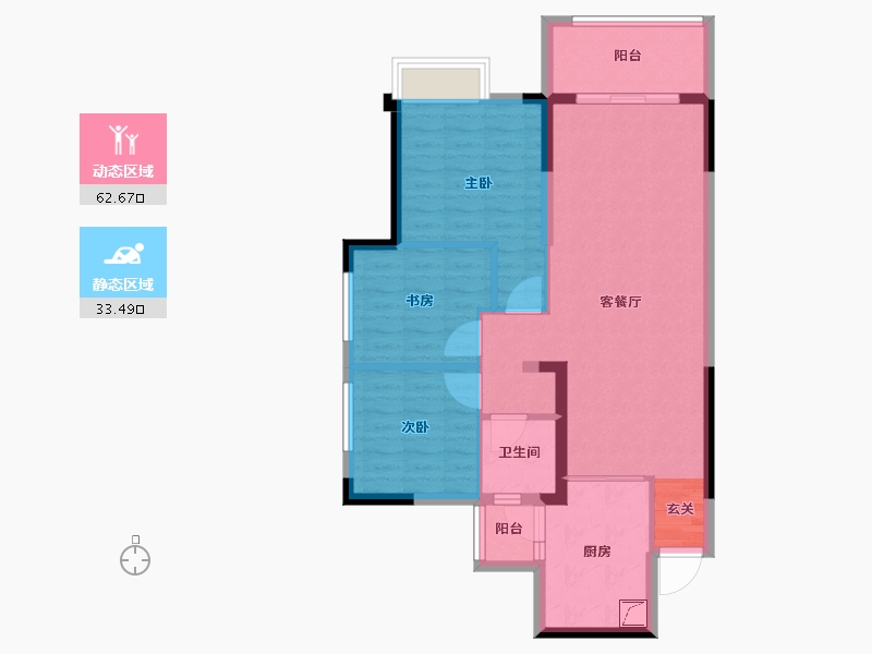 广东省-清远市-清远佳兆业城市广场-86.24-户型库-动静分区