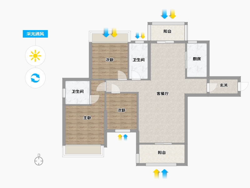 湖南省-常德市-江南学府-97.93-户型库-采光通风