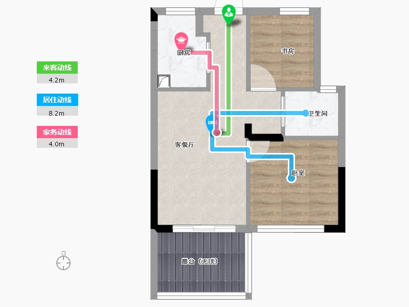 浙江省-嘉兴市-孔雀城·翰峰云邸-48.00-户型库-动静线