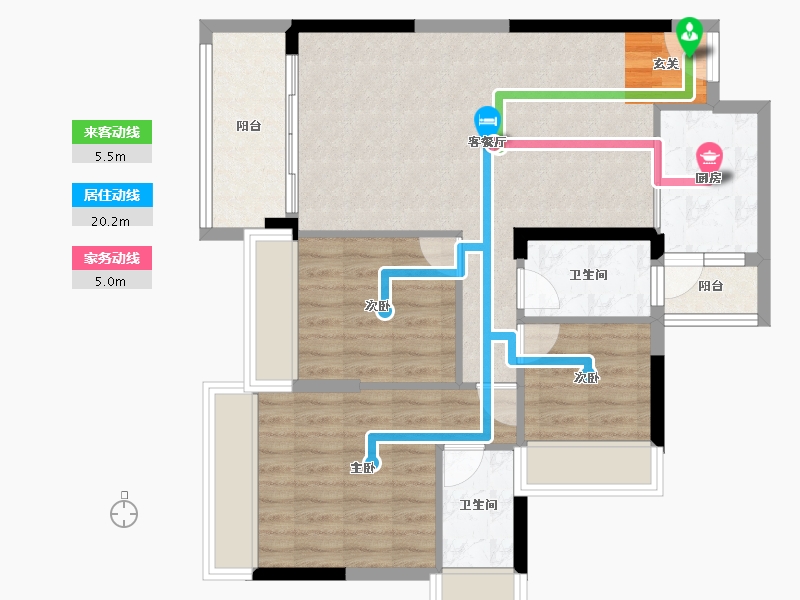 广东省-清远市-海港成天荷1号-82.45-户型库-动静线