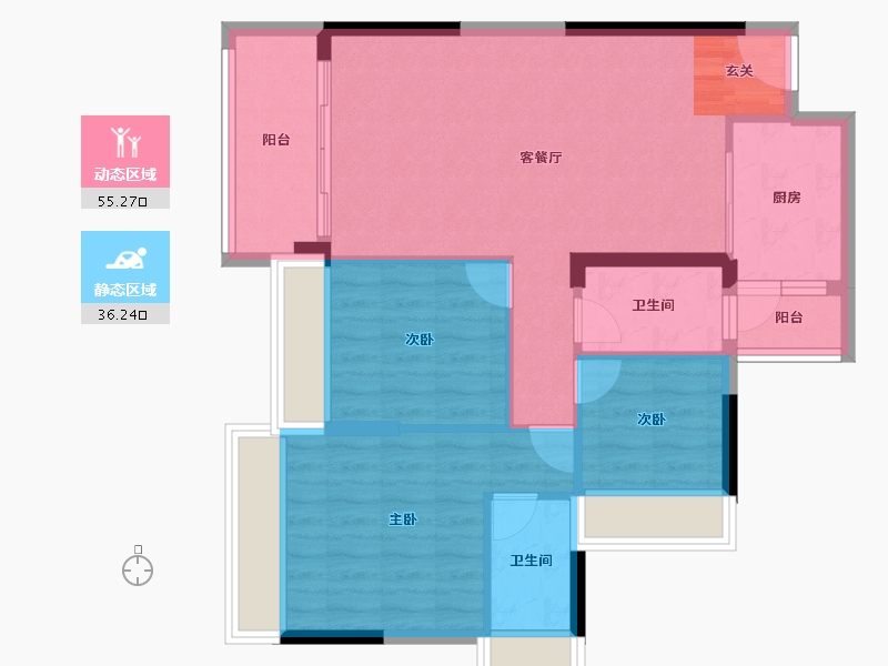 广东省-清远市-海港成天荷1号-82.45-户型库-动静分区