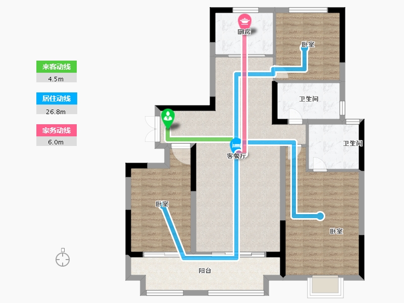 河南省-开封市-通许建业壹号城邦-107.99-户型库-动静线