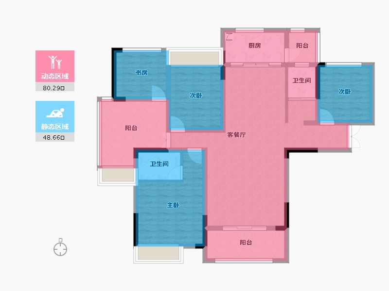 河南省-信阳市-富邦·星湖丽景-114.41-户型库-动静分区