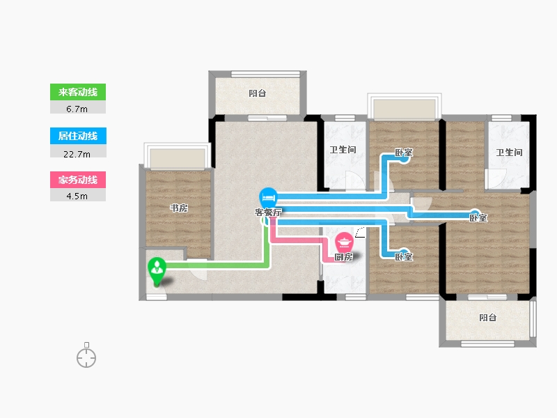 湖北省-武汉市-瑞云居-99.49-户型库-动静线