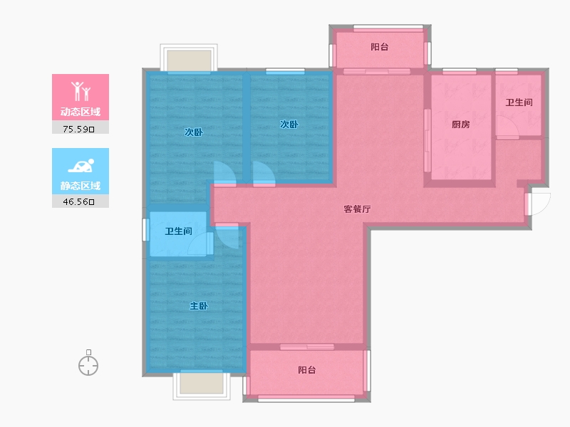 河南省-信阳市-新时代广场-108.89-户型库-动静分区