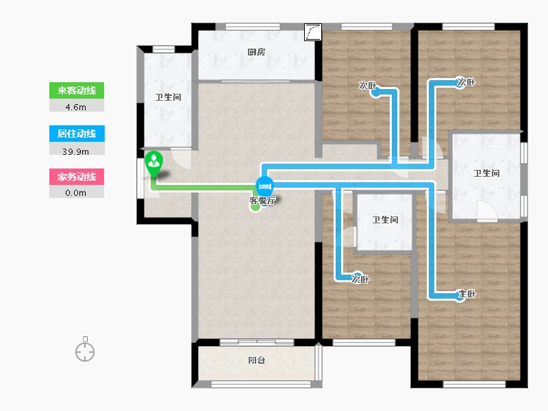 河南省-郑州市-融创御湖宸院-146.00-户型库-动静线