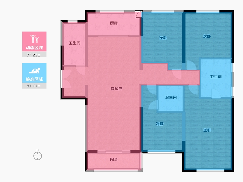 河南省-郑州市-融创御湖宸院-146.00-户型库-动静分区