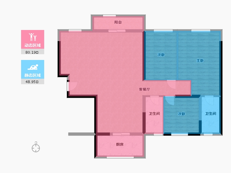 广东省-汕头市-龙光御海尚品花园-117.12-户型库-动静分区