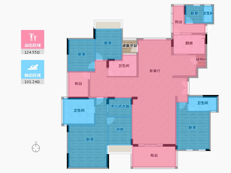 广东省-深圳市-山语海-206.11-户型库-动静分区