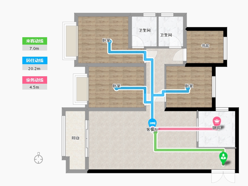 河南省-周口市-华耀首府-102.00-户型库-动静线