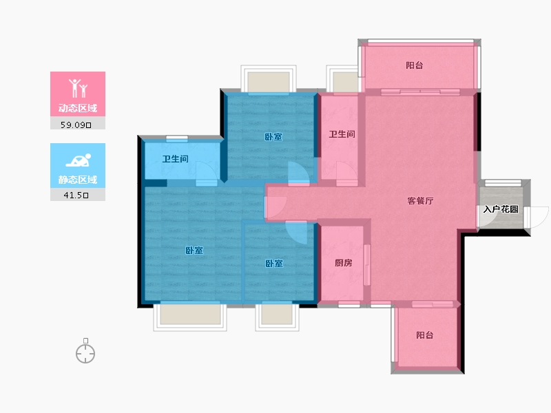 广东省-广州市-中国通号天聚广场-92.18-户型库-动静分区