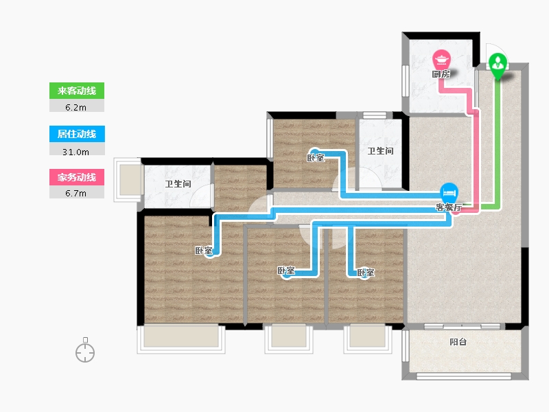 广东省-深圳市-中海云麓公馆-102.00-户型库-动静线