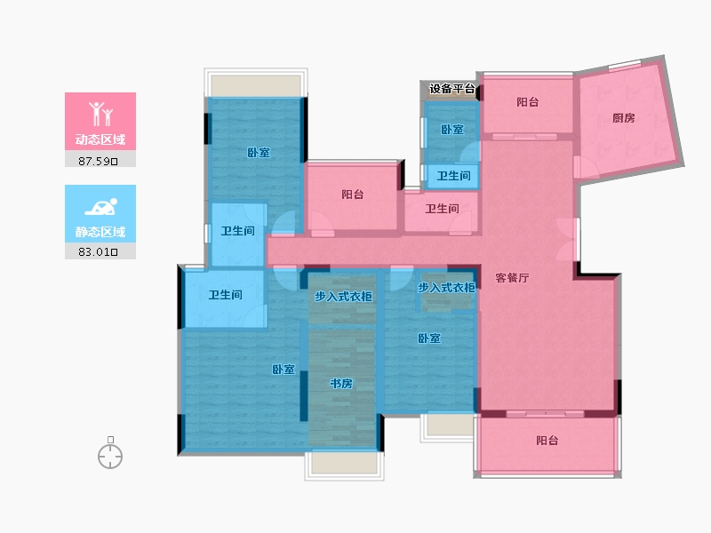 广东省-深圳市-山语海-153.00-户型库-动静分区