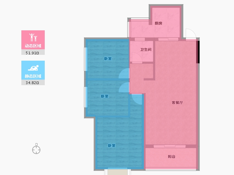 湖南省-岳阳市-云溪大汉新城-78.08-户型库-动静分区