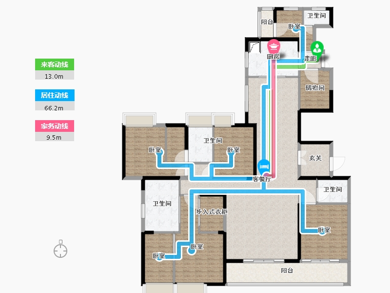 湖北省-武汉市-越秀国际金融汇-218.00-户型库-动静线