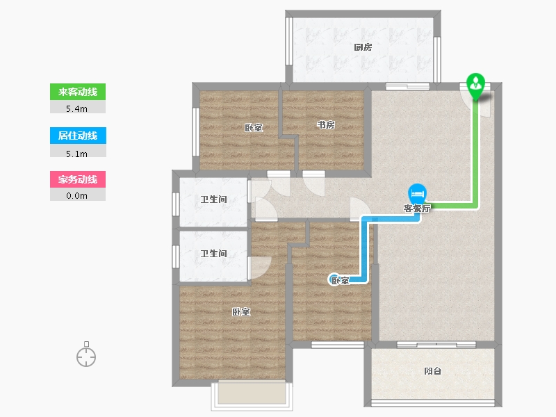 湖南省-岳阳市-南湖领域-111.52-户型库-动静线