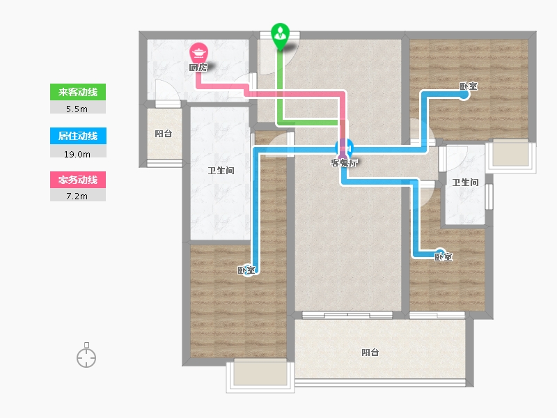 湖南省-岳阳市-南湖领域-97.80-户型库-动静线