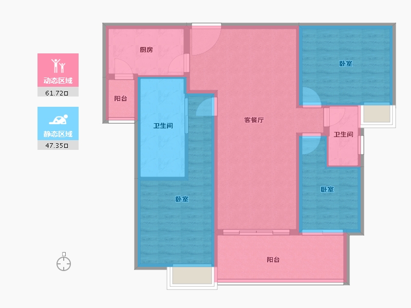 湖南省-岳阳市-南湖领域-97.80-户型库-动静分区