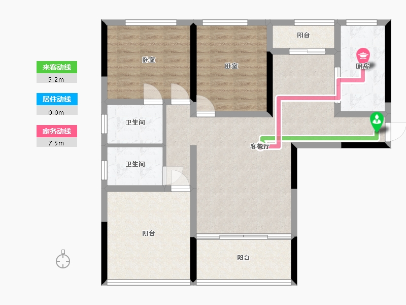 湖南省-娄底市-百弘·学府城-93.43-户型库-动静线