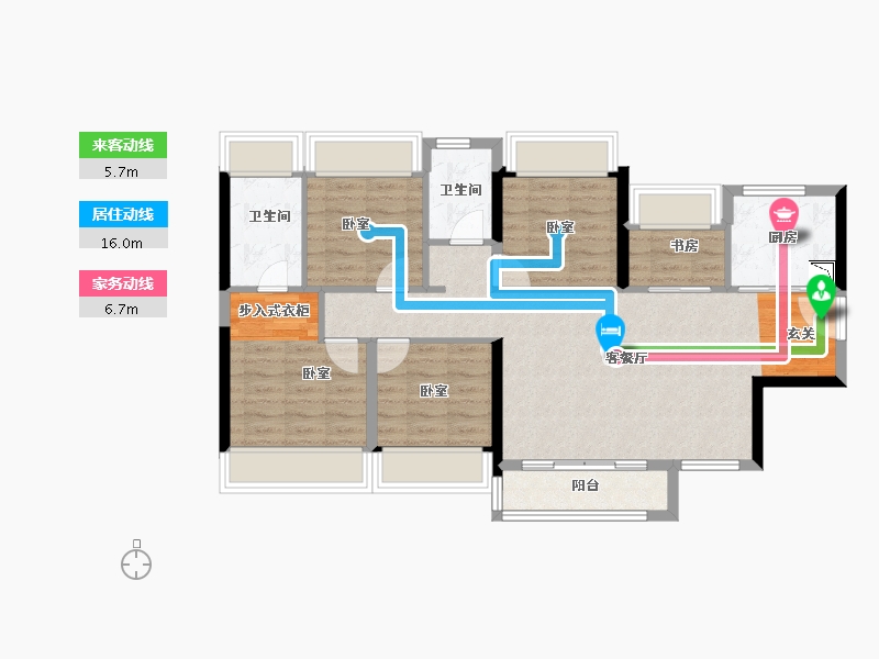 广东省-深圳市-天汇城-88.32-户型库-动静线